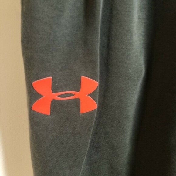 Under Armour Mens Rival Fleece Sweat Pants Green - Picture 4 of 8
